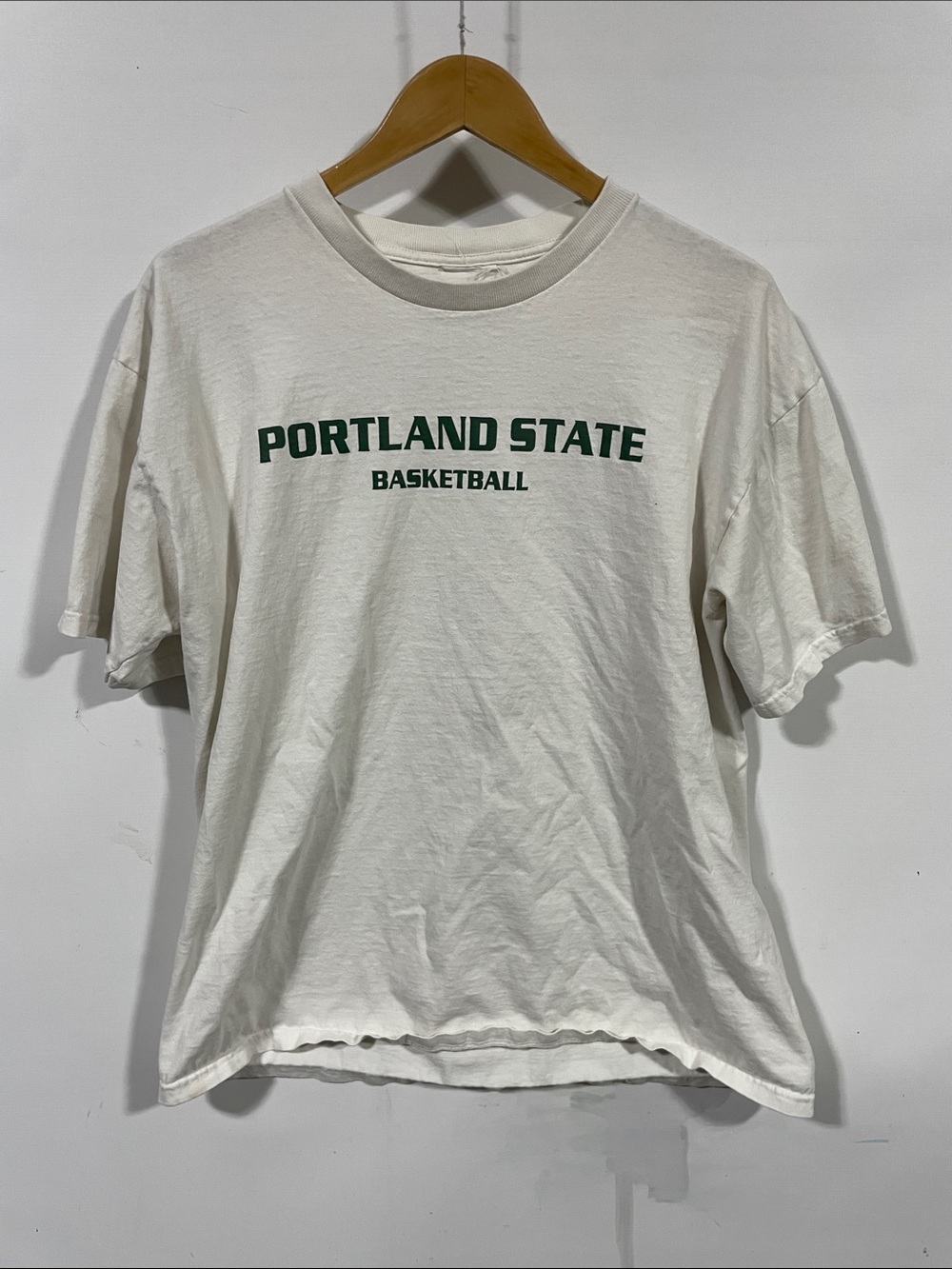 Vintage 90s Nike White Short Sleeve T-Shirt with Black Swoosh